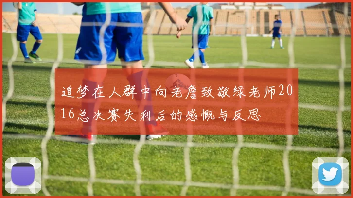 追梦在人群中向老詹致敬绿老师2016总决赛失利后的感慨与反思